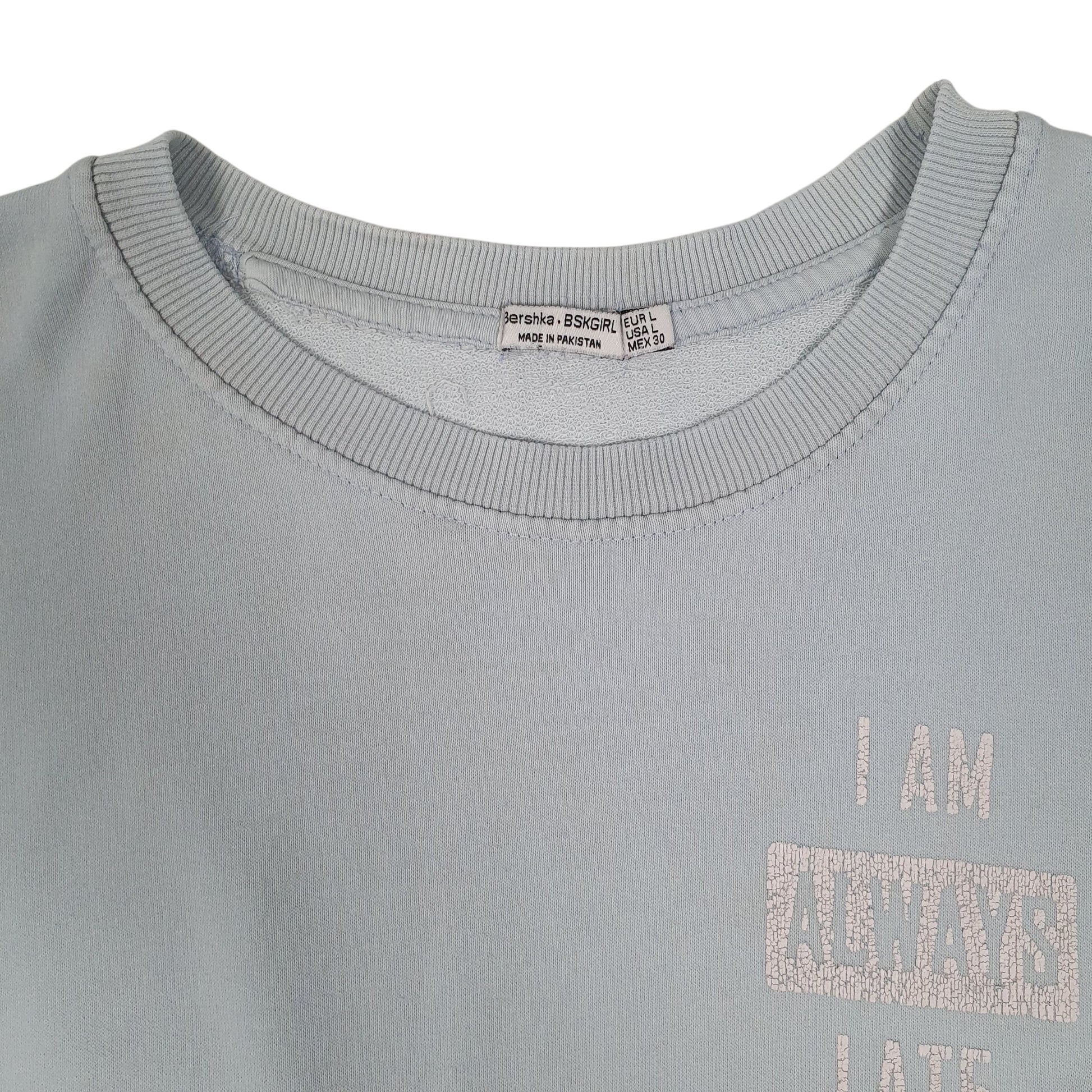 Womens Blue Bershka  Crewneck Jumper