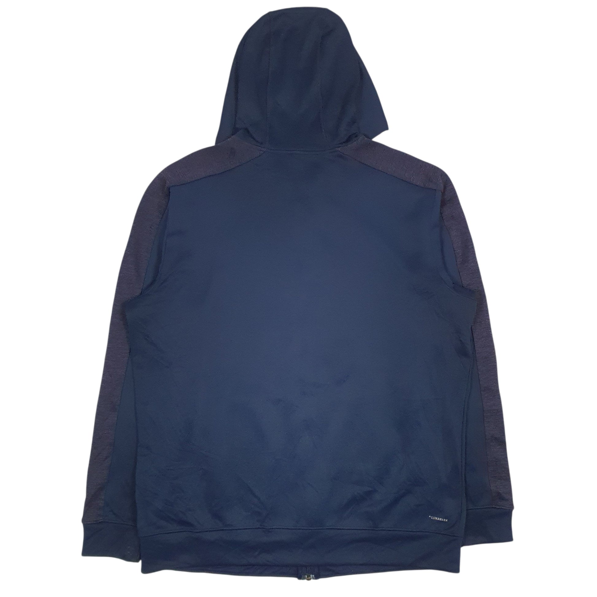 Mens Navy Adidas Climawarm Full Zip Jumper