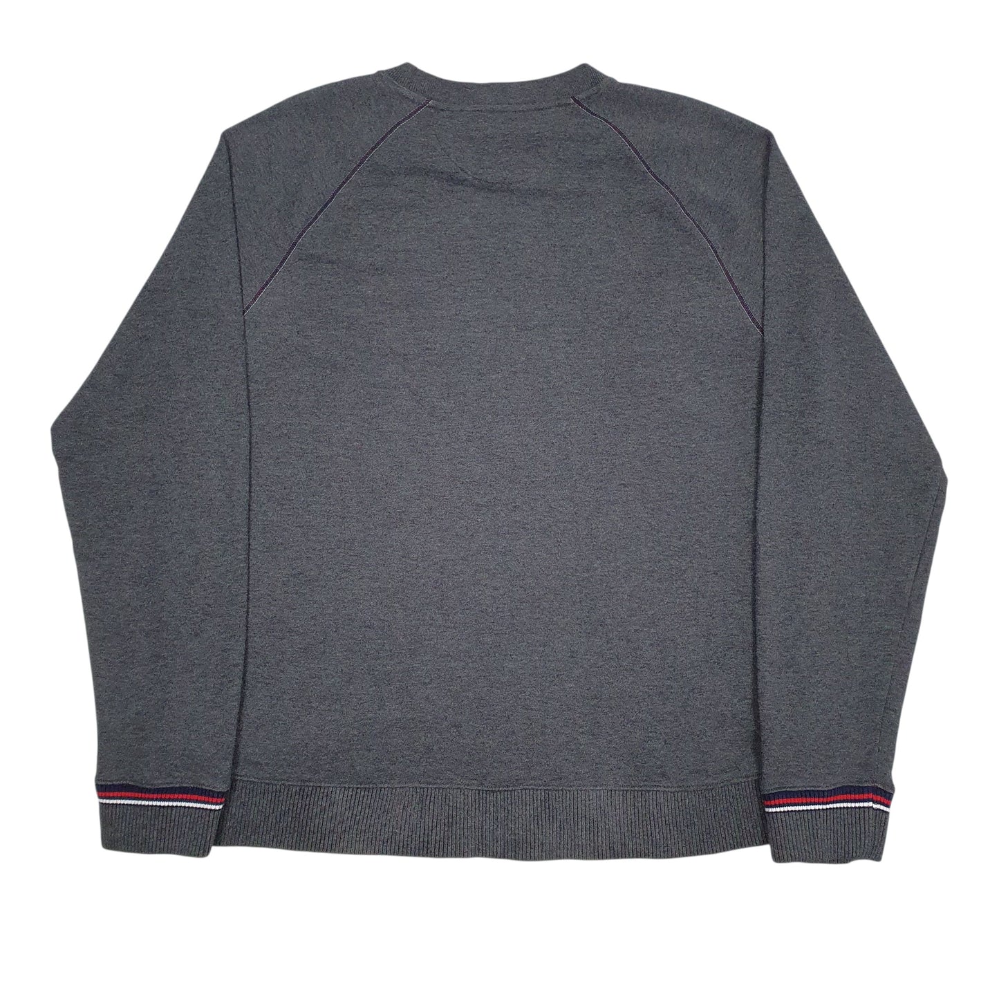 Mens Grey Fila Spellout Crewneck Jumper