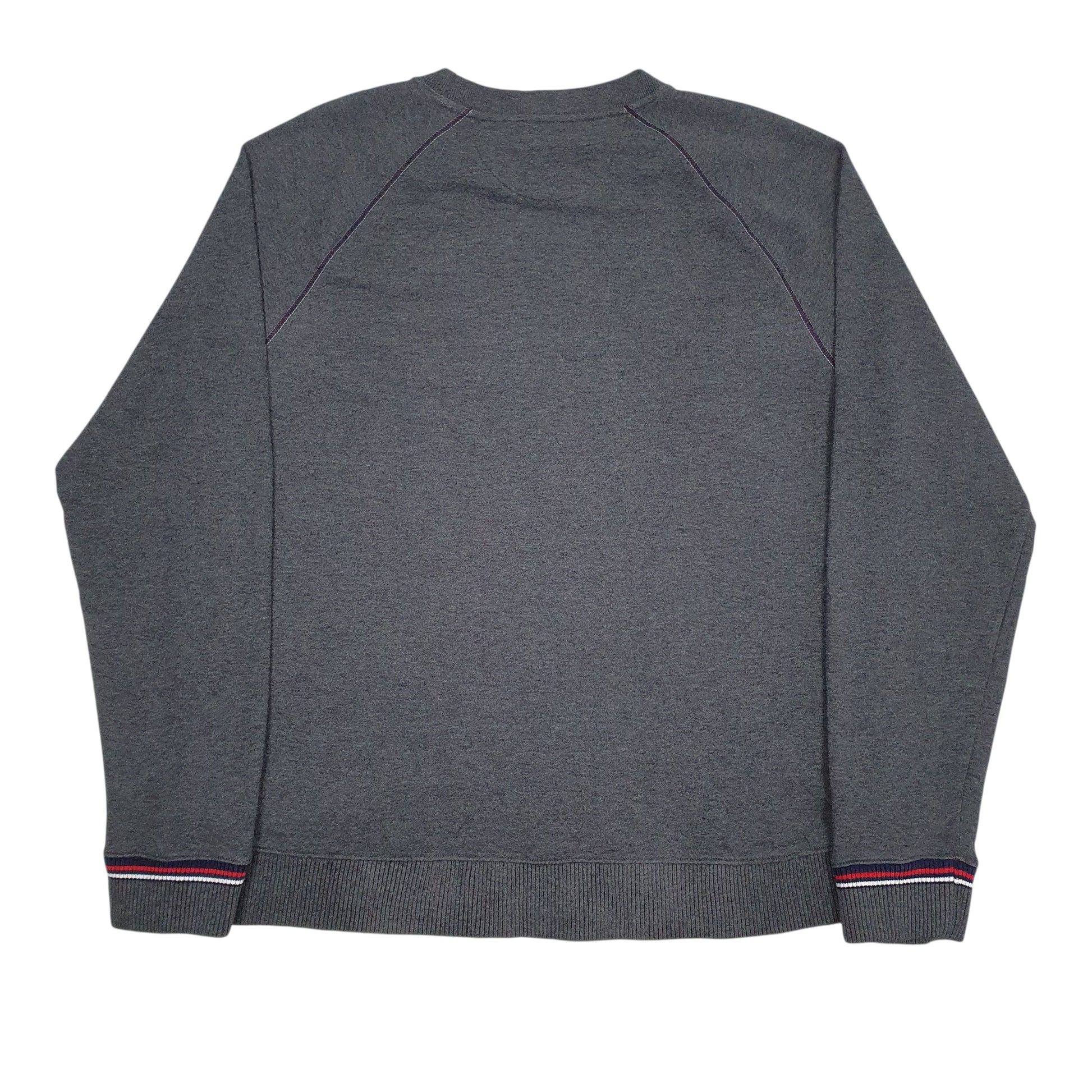 Mens Grey Fila Spellout Crewneck Jumper