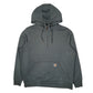 Womens Grey Carhartt Quarter Zip Hoodie Jumper