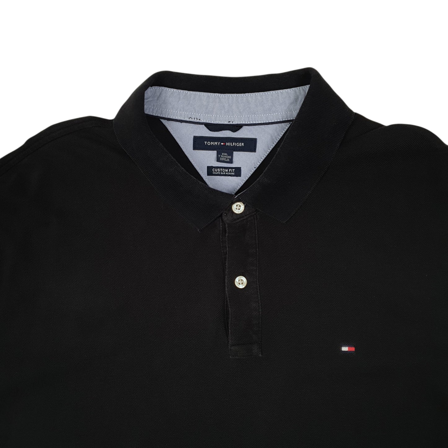 Mens Black Tommy Hilfiger   Polo Shirt