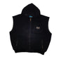 Mens Black Tri-Mountain Active Hoodie Gilet Vest  Coat