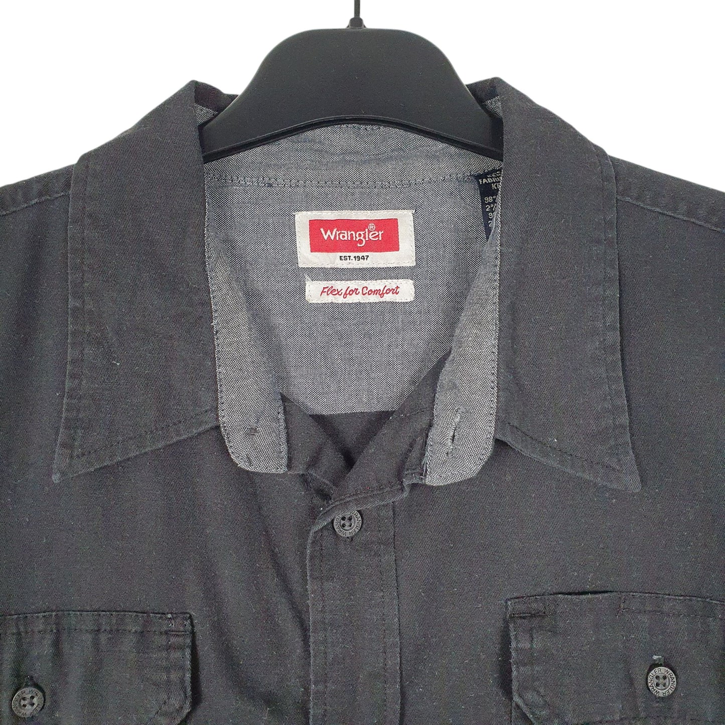 Mens Black Wrangler   Shirt