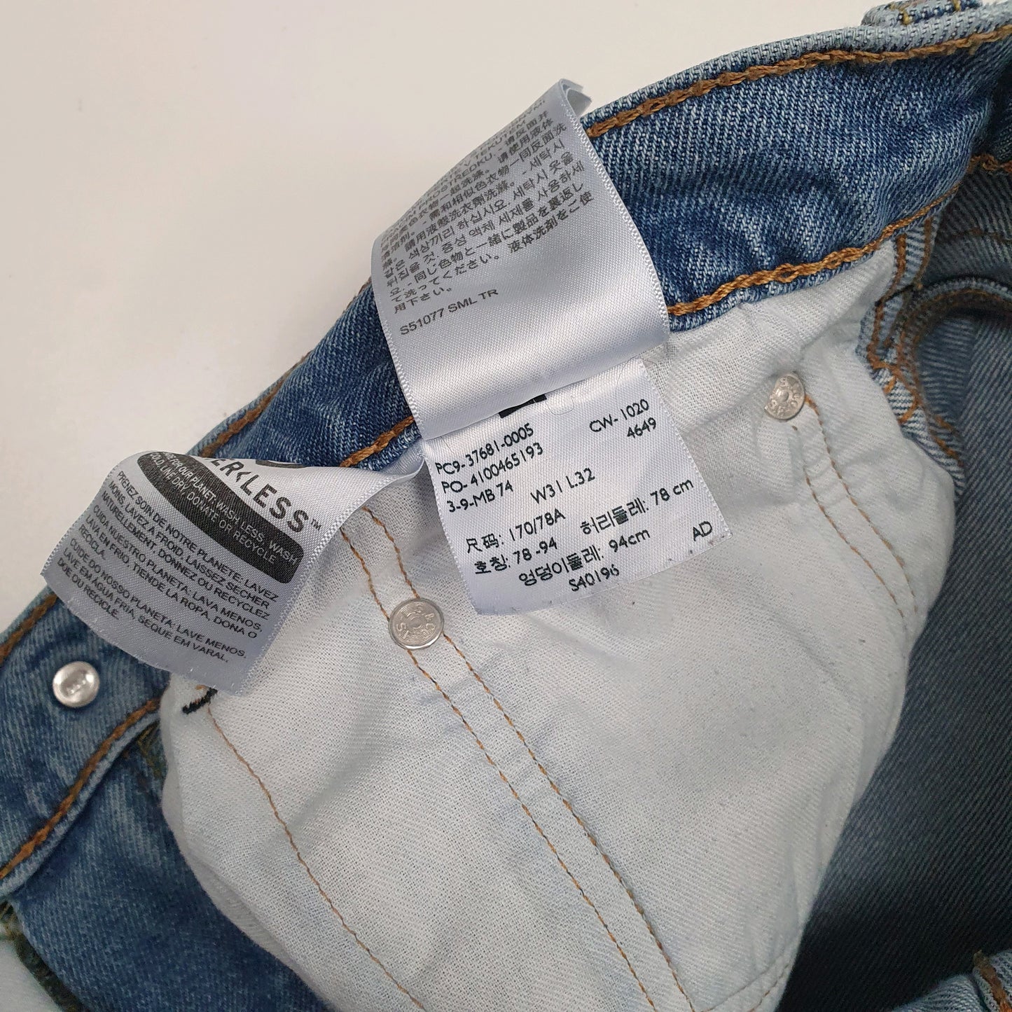 Mens Blue Levis Cowboy Rodeo  Jeans