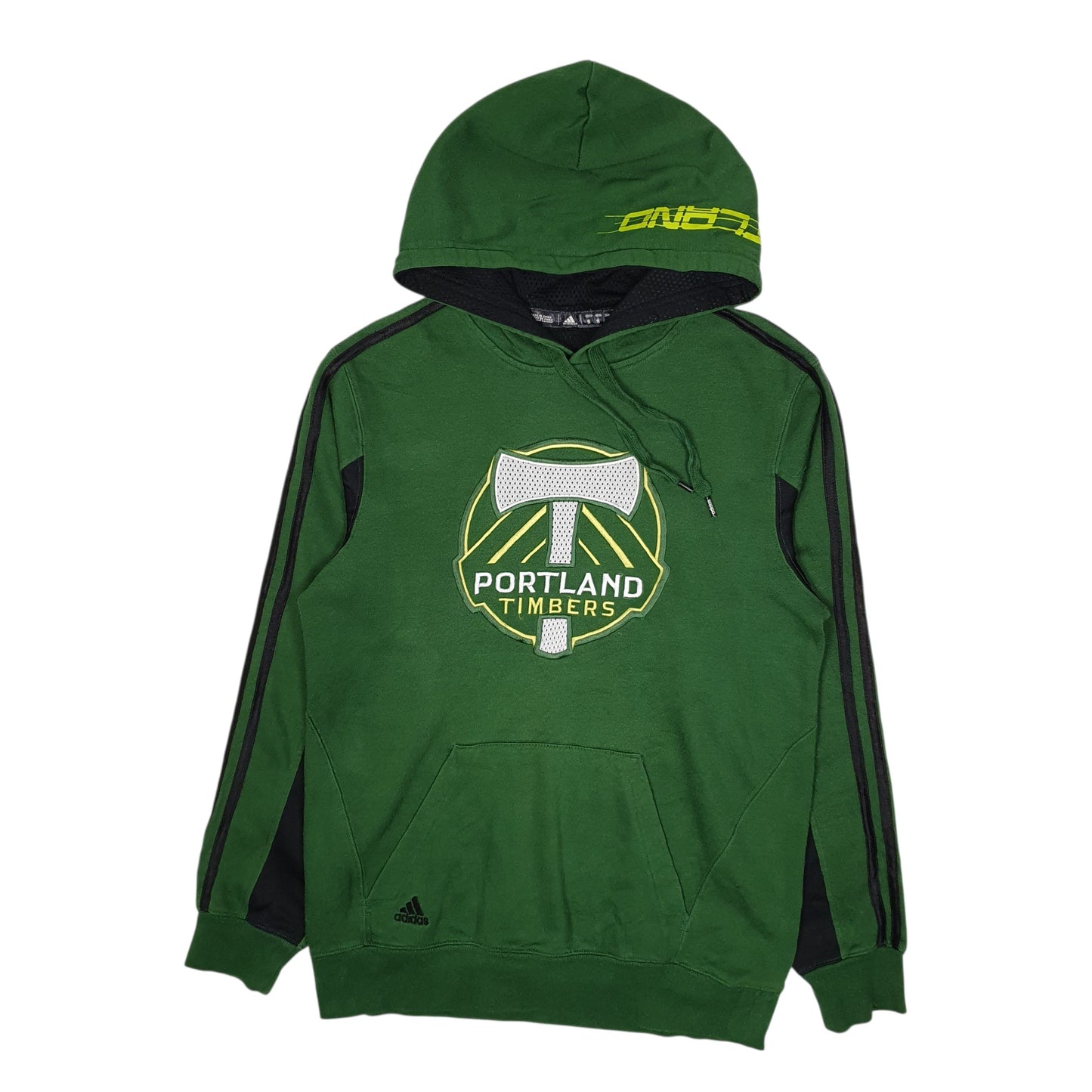 Mens Green Adidas Portland Timbers Soccer MLS Hoodie Jumper