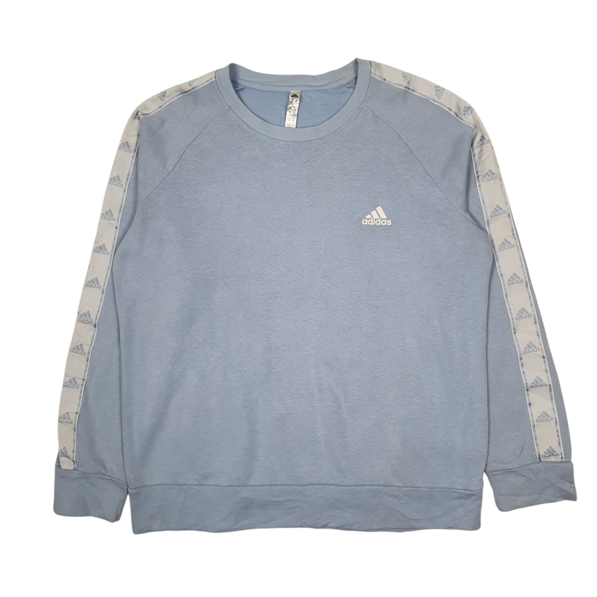 Womens Blue Adidas  Crewneck Jumper