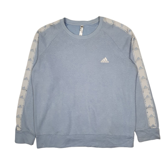 Womens Blue Adidas  Crewneck Jumper
