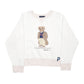 Womens White Polo Ralph Lauren Polo Bear Crewneck Jumper