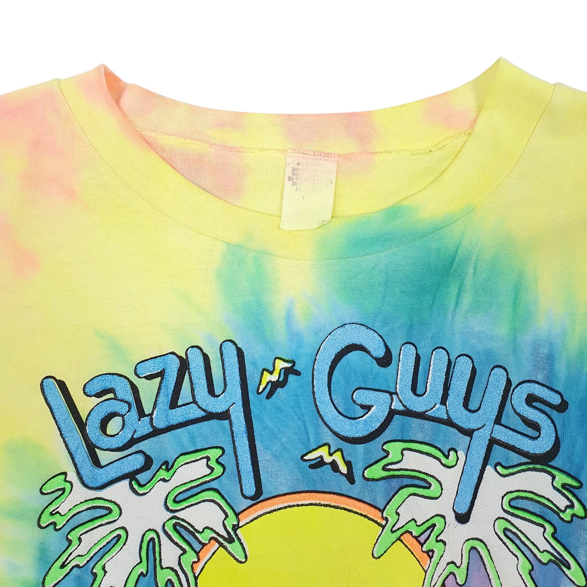 Mens Blue Unbranded Single Stitch Vintage 90s  T Shirt