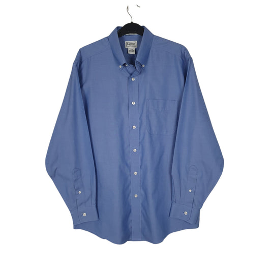 Mens Blue L.L.Bean  Long Sleeve Shirt