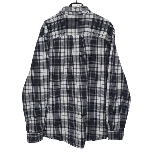 Mens Grey L.L.Bean Flannel  Shirt