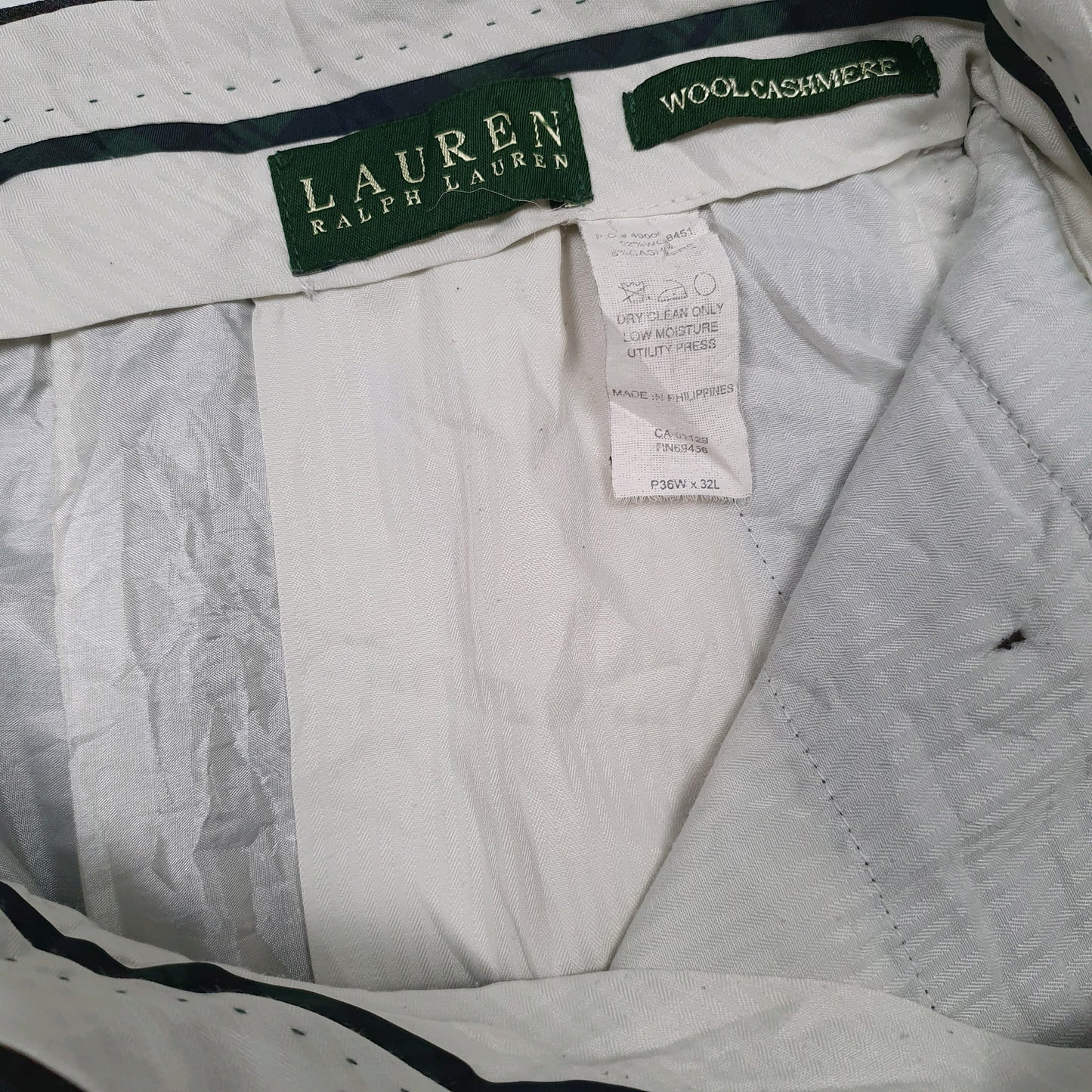 Mens Grey Ralph Lauren   Trousers