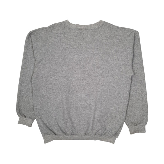 Mens Grey Reebok Pittsburgh Steelers Super Bowl Champions NFL Vintage 00s Crewneck Jumper