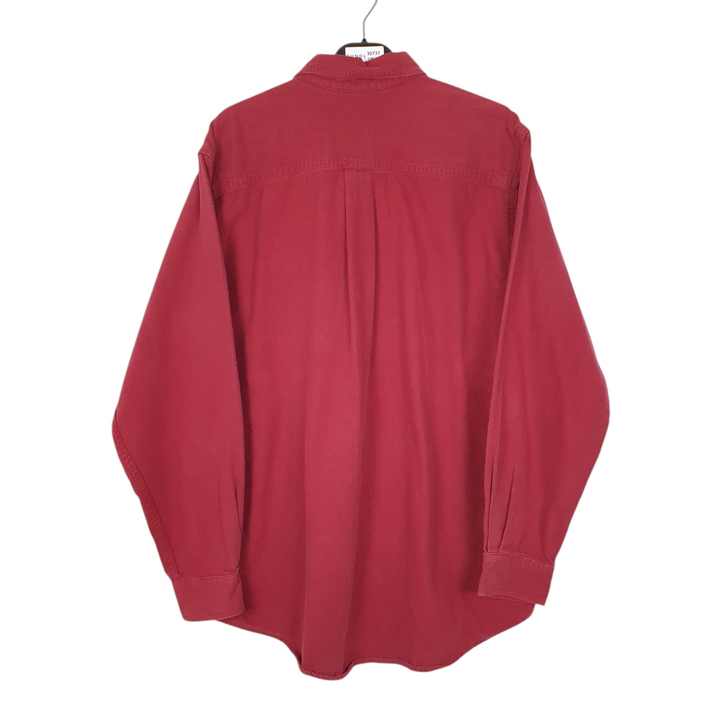Mens Burgundy L.L.Bean Chamois  Shirt