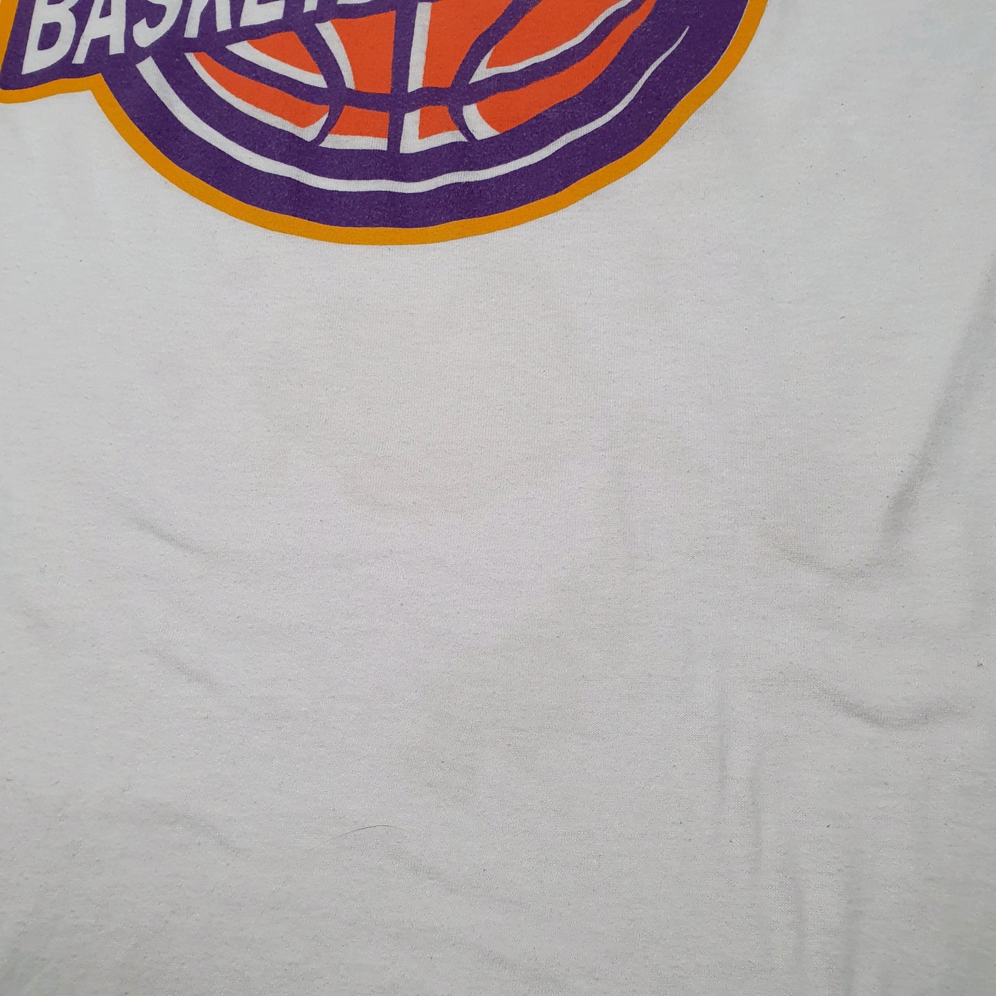 Mens White Jerzees Wolfpack Basketball  T Shirt