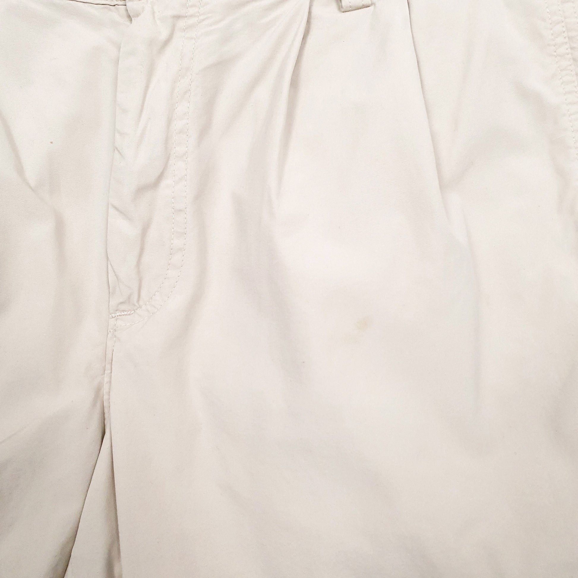 Mens Cream Dockers Pleated  Trousers