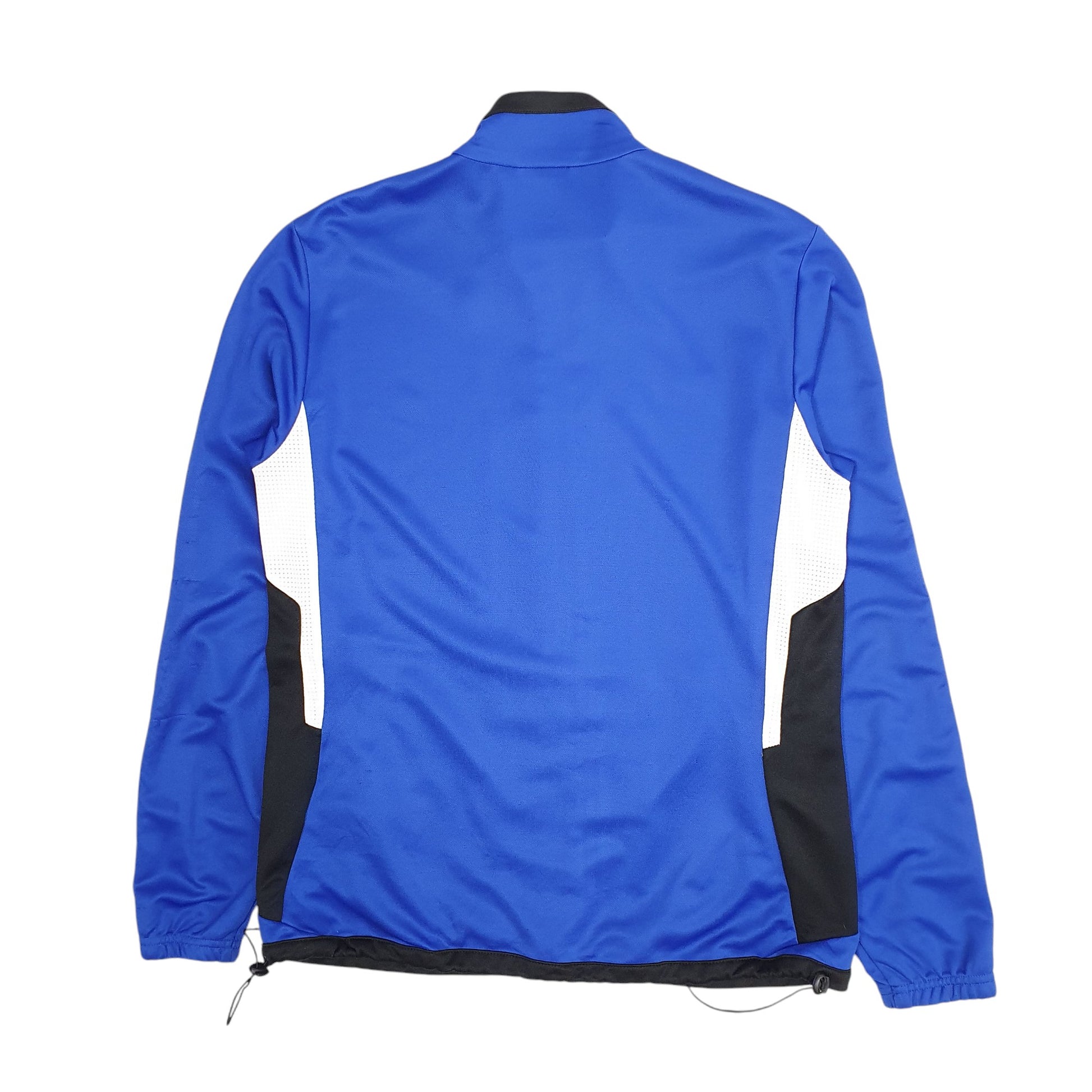 Mens Blue Adidas Track Quarter Zip Coat