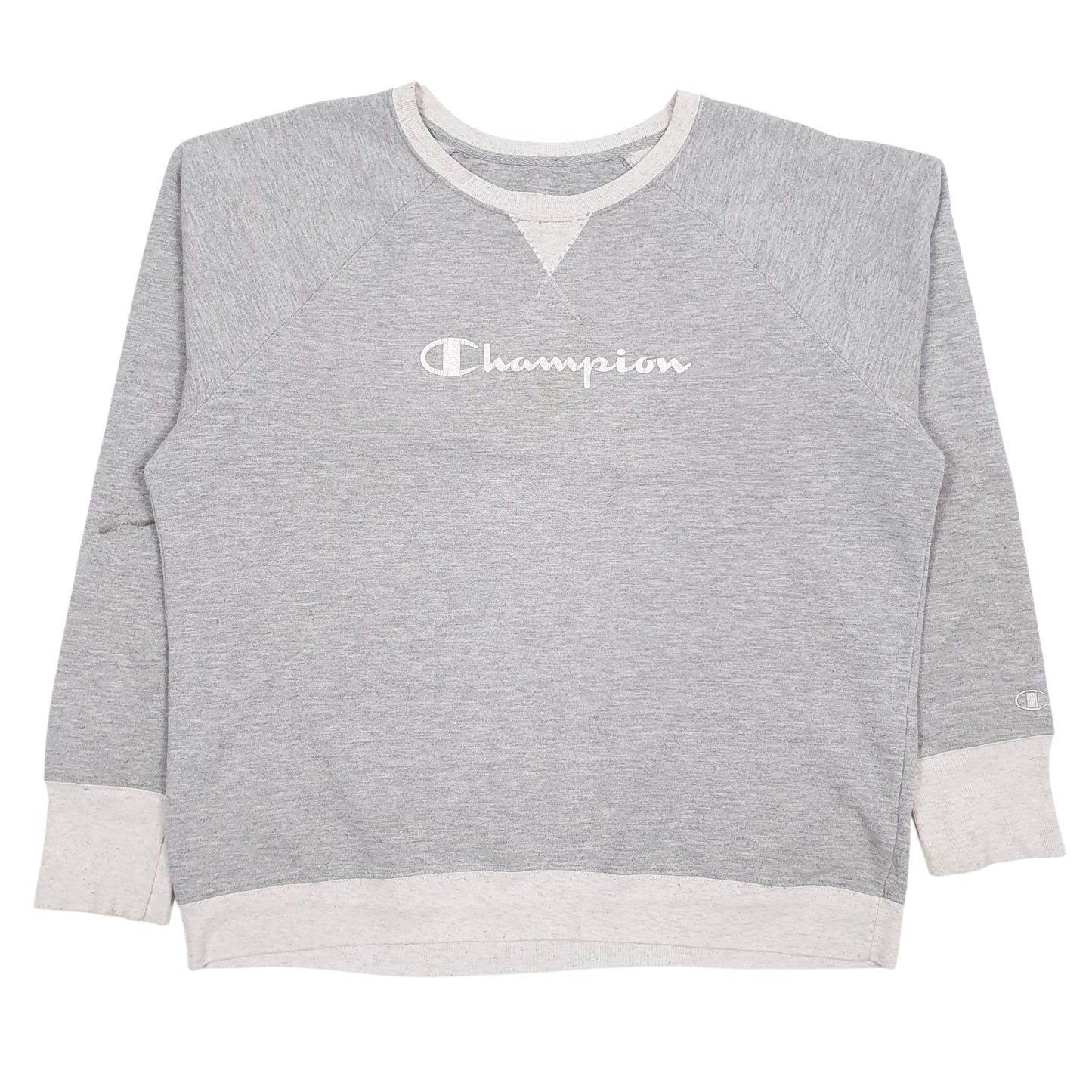 Mens Grey Champion  Crewneck Jumper