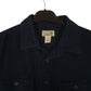 Mens Navy L.L.Bean Thick Chamois  Shirt