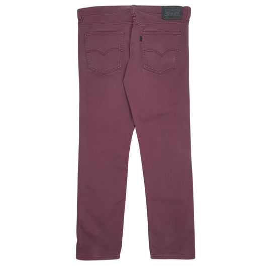 Mens Burgundy Levis   Jeans