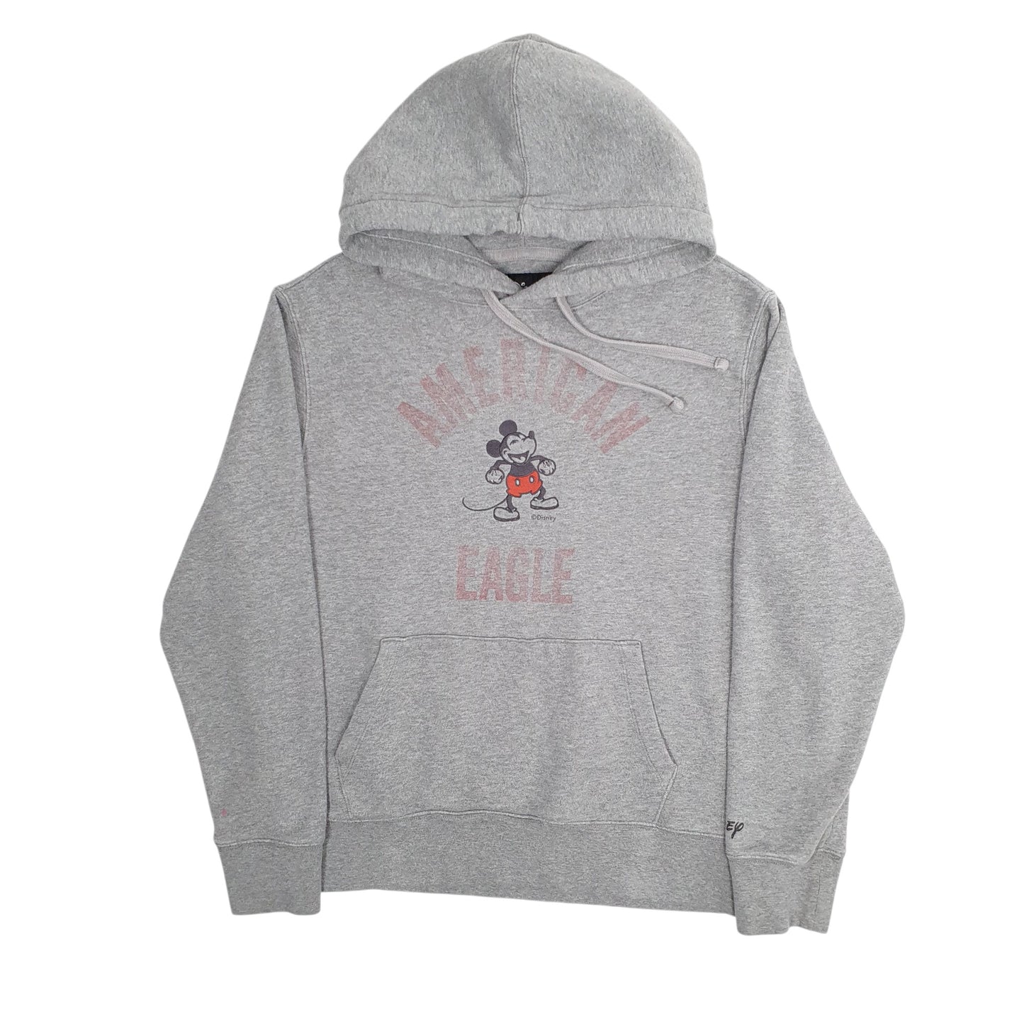 Mens Grey Disney American Eagle Hoodie Jumper