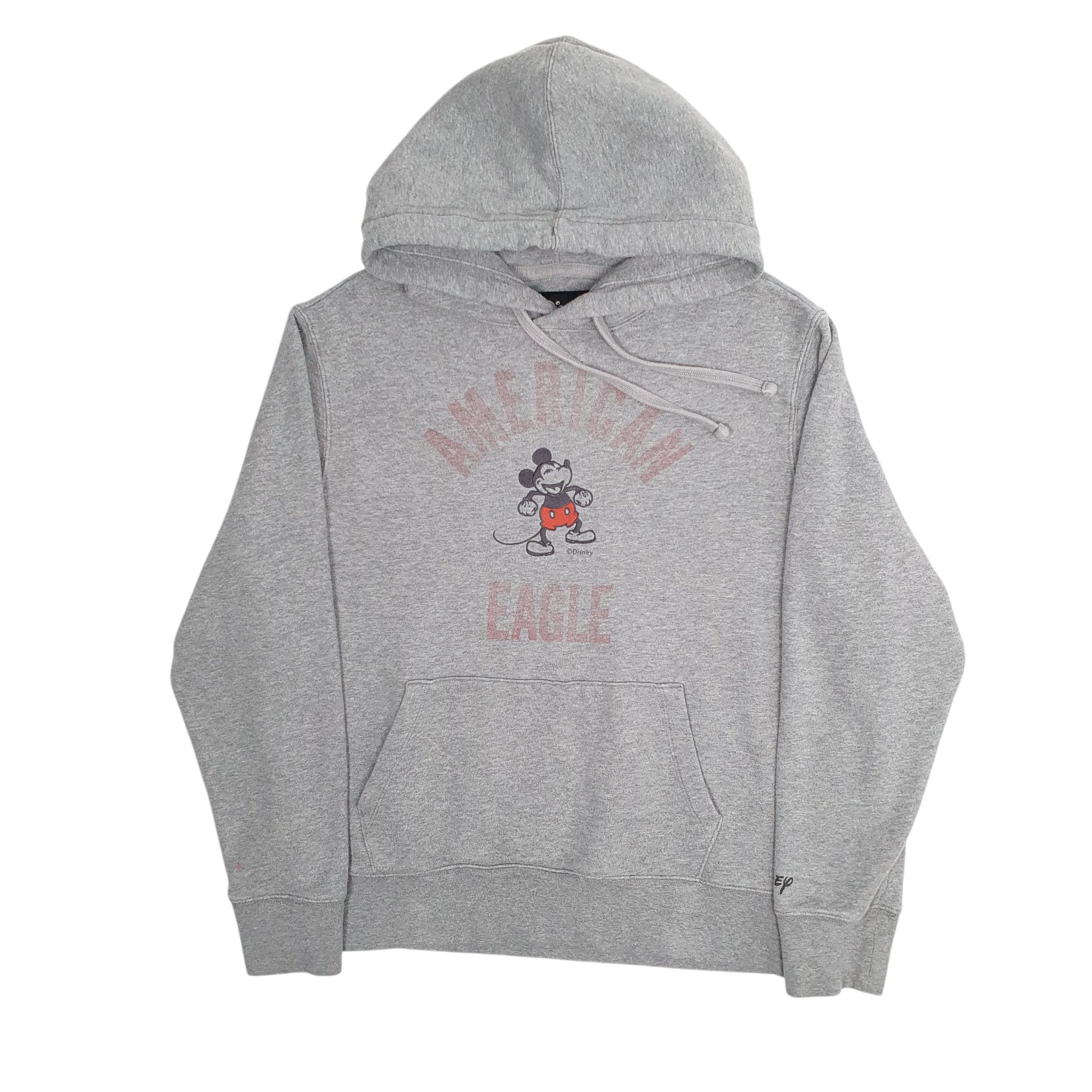 Mens Grey Disney American Eagle Hoodie Jumper