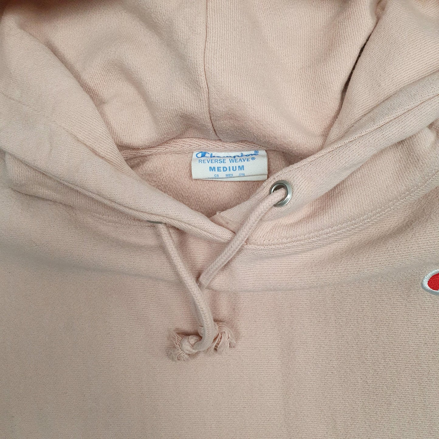 Womens Pink Champion Reverse Weave Hoodie Jumper