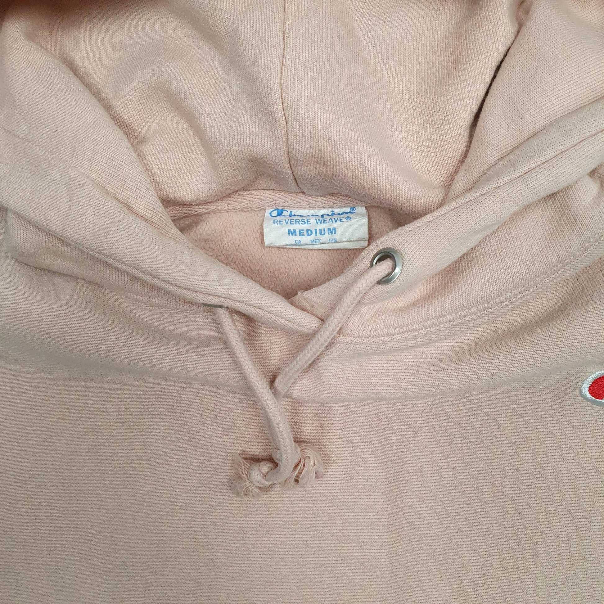 Womens Pink Champion Reverse Weave Hoodie Jumper