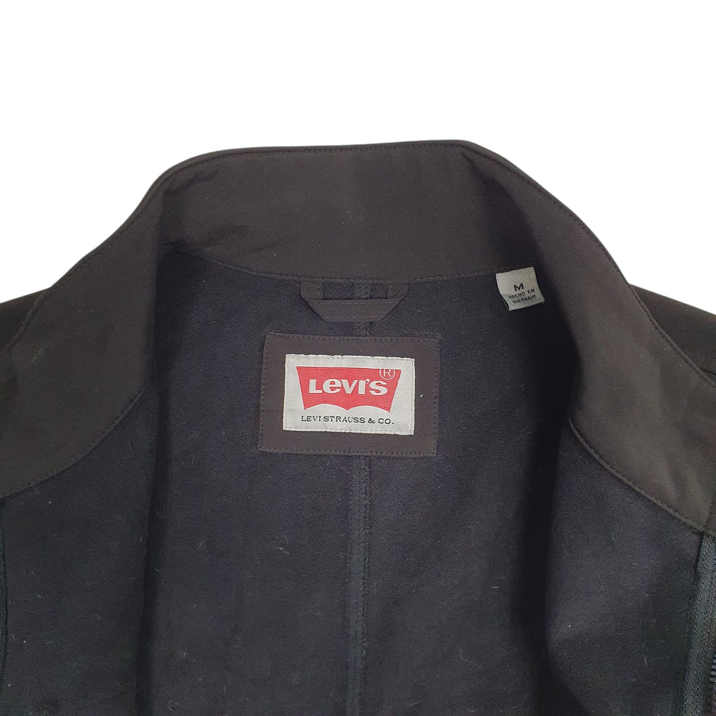 Mens Black Levis Bomber Harrington  Coat
