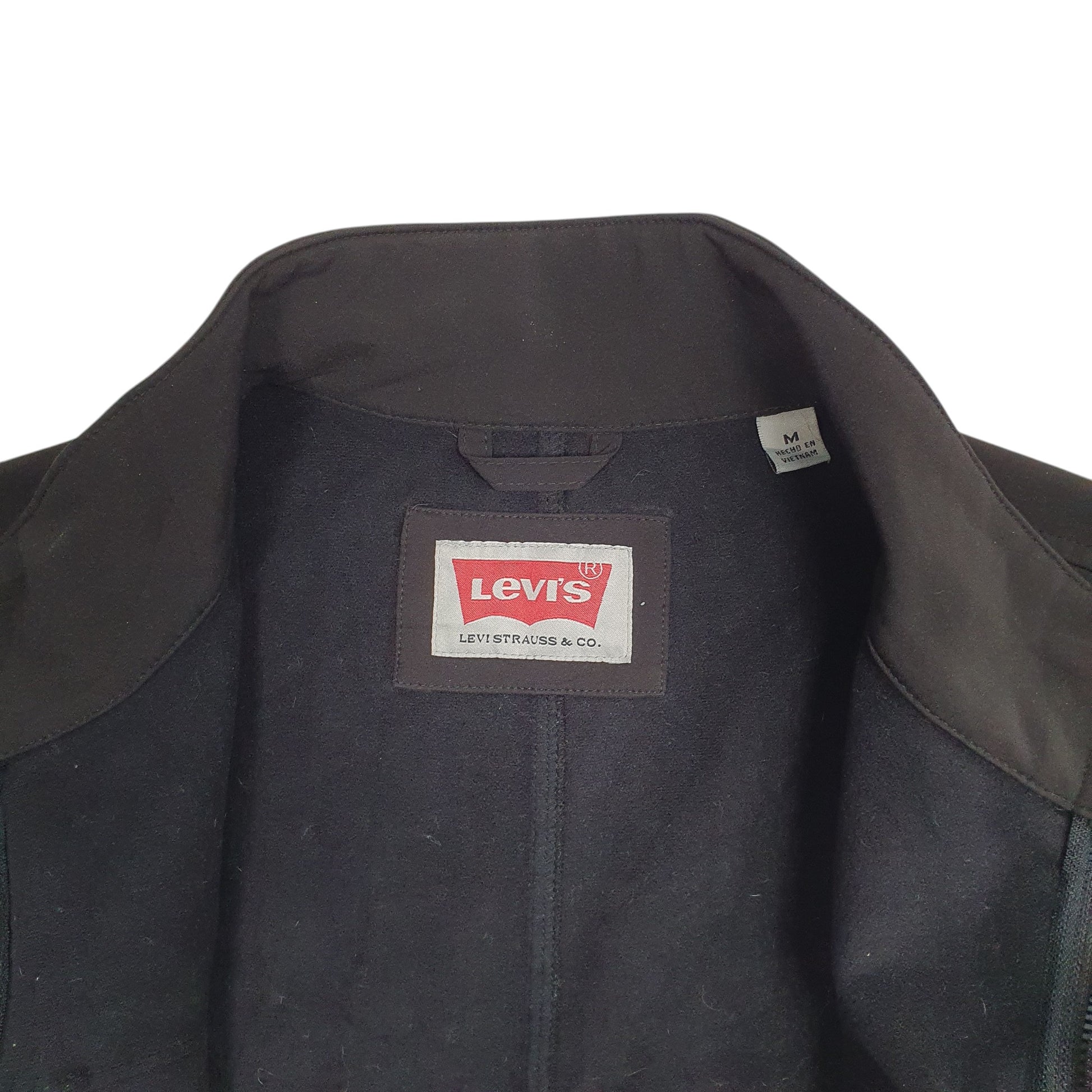 Mens Black Levis Bomber Harrington  Coat