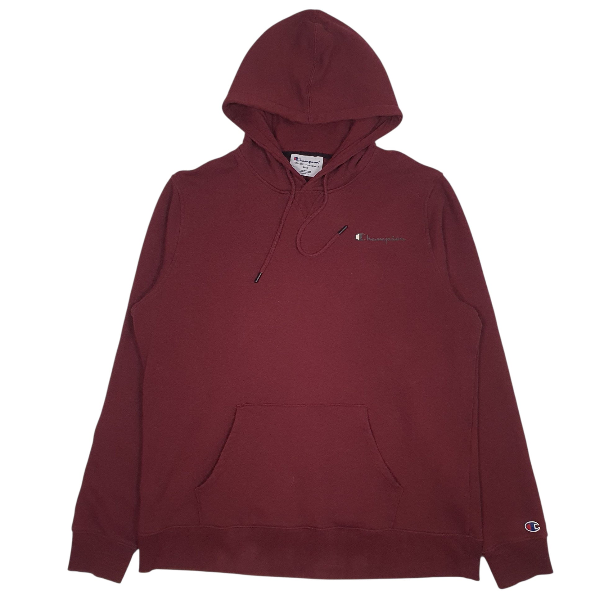 Mens Burgundy Champion  Hoodie Jumper