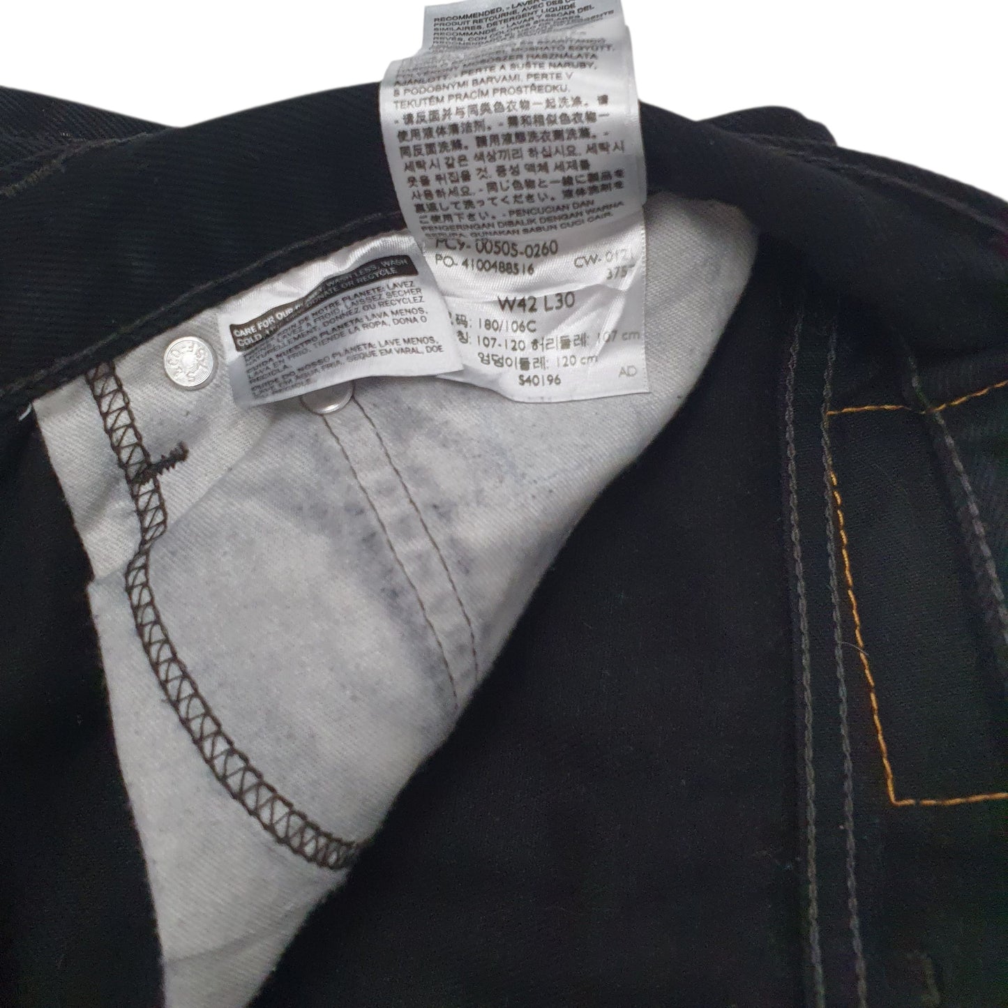 Mens Black Levis   Jeans