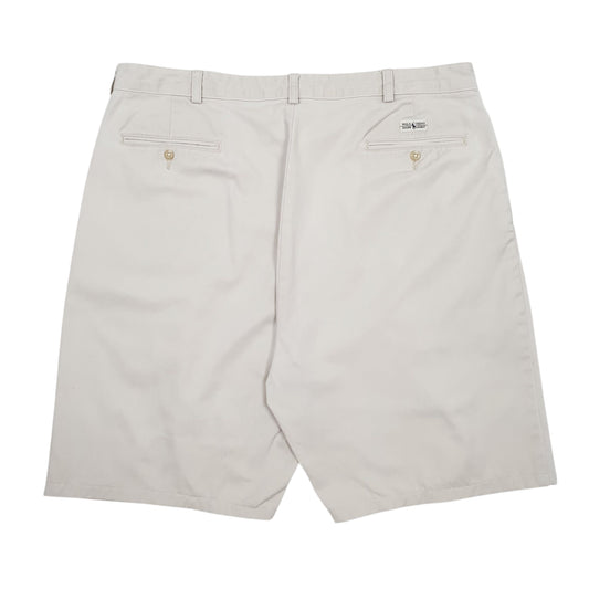 Mens Cream Polo Ralph Lauren Pleated  Shorts