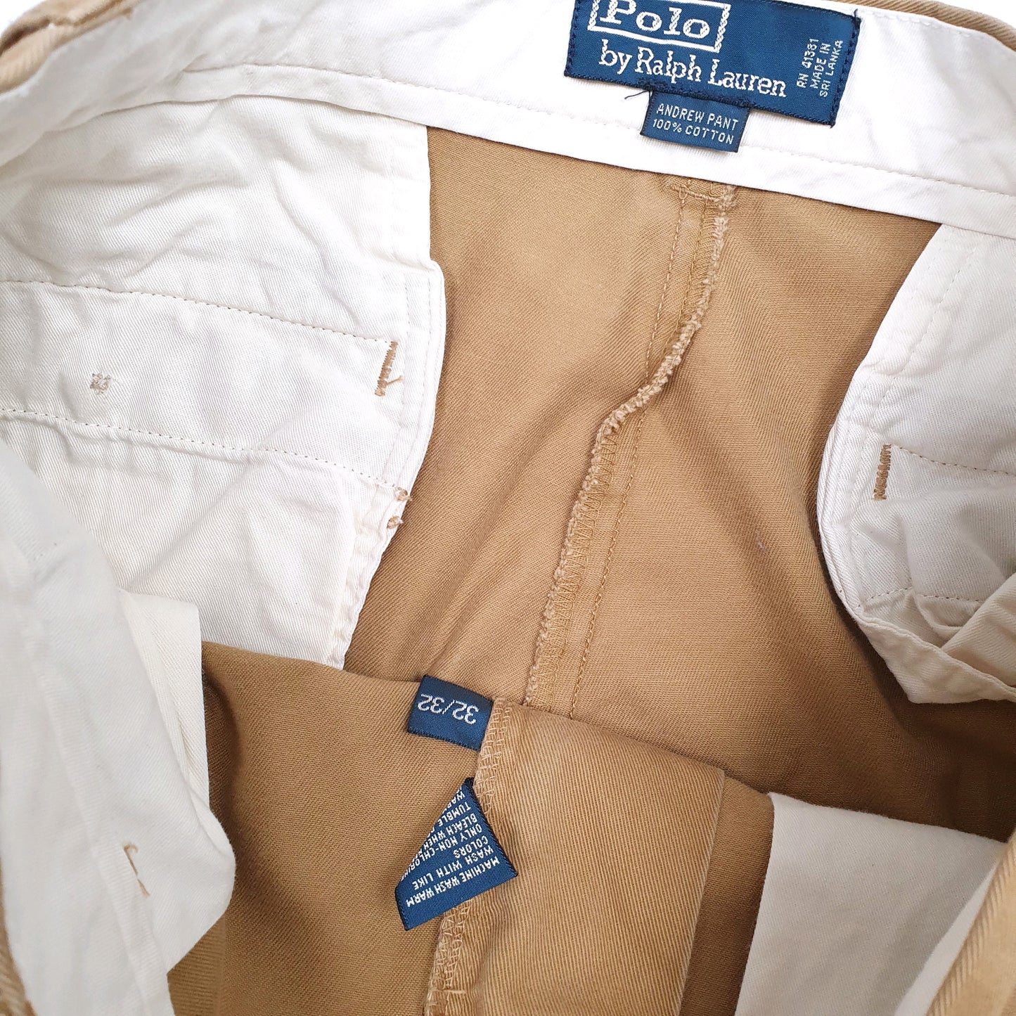 Mens Beige Polo Ralph Lauren   Trousers
