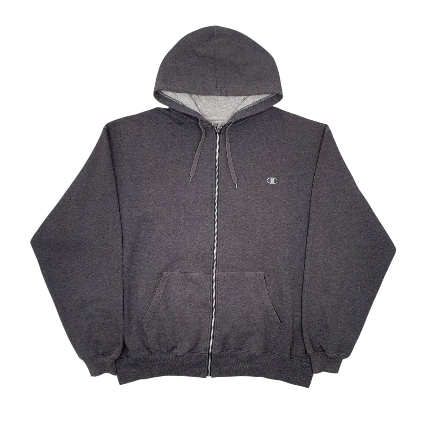 Mens Grey Champion  Full Zip Jumper