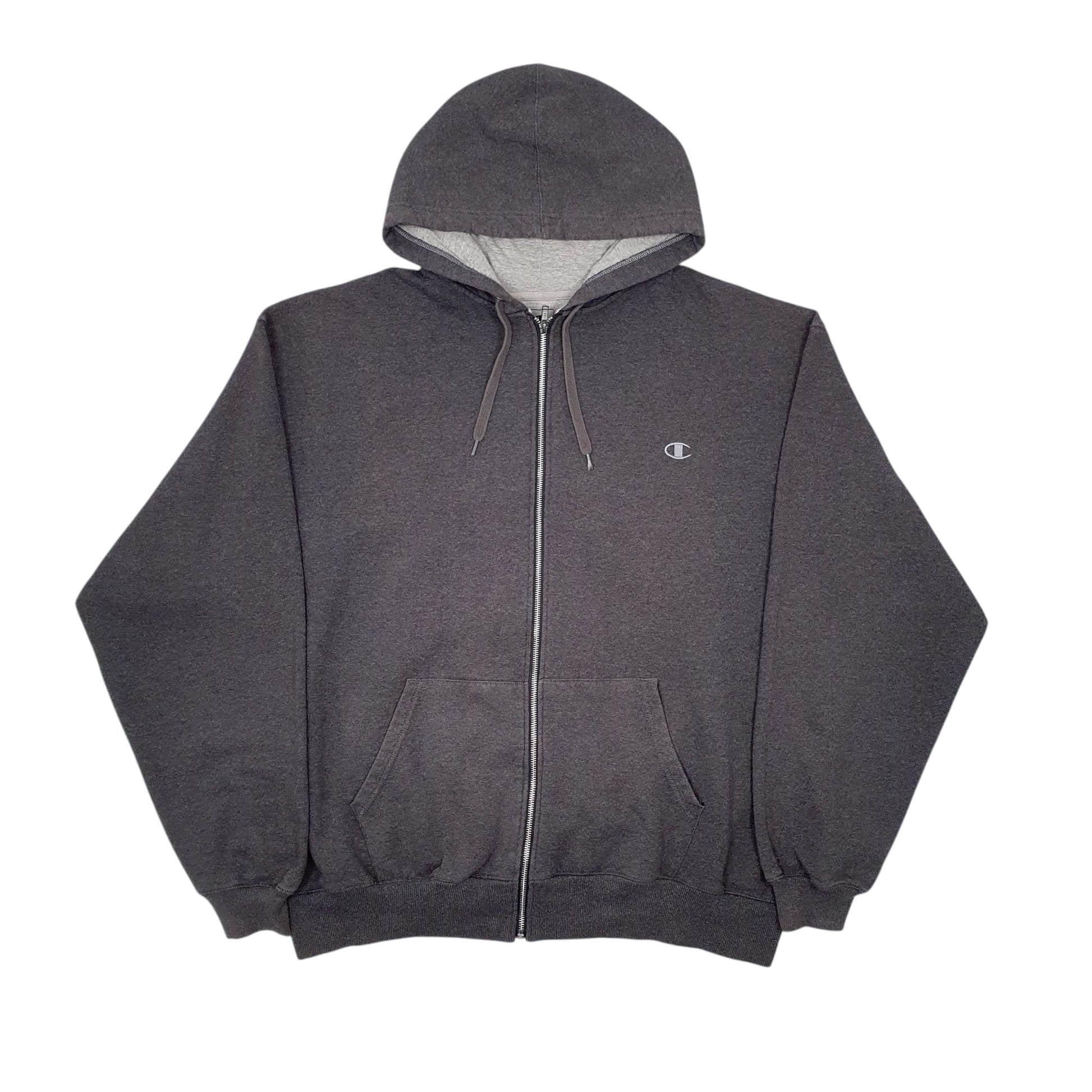 Mens Grey Champion  Full Zip Jumper