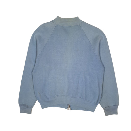 Mens Blue Sportswear Vintage 1960s Pocono Gardens Full Zip Jumper