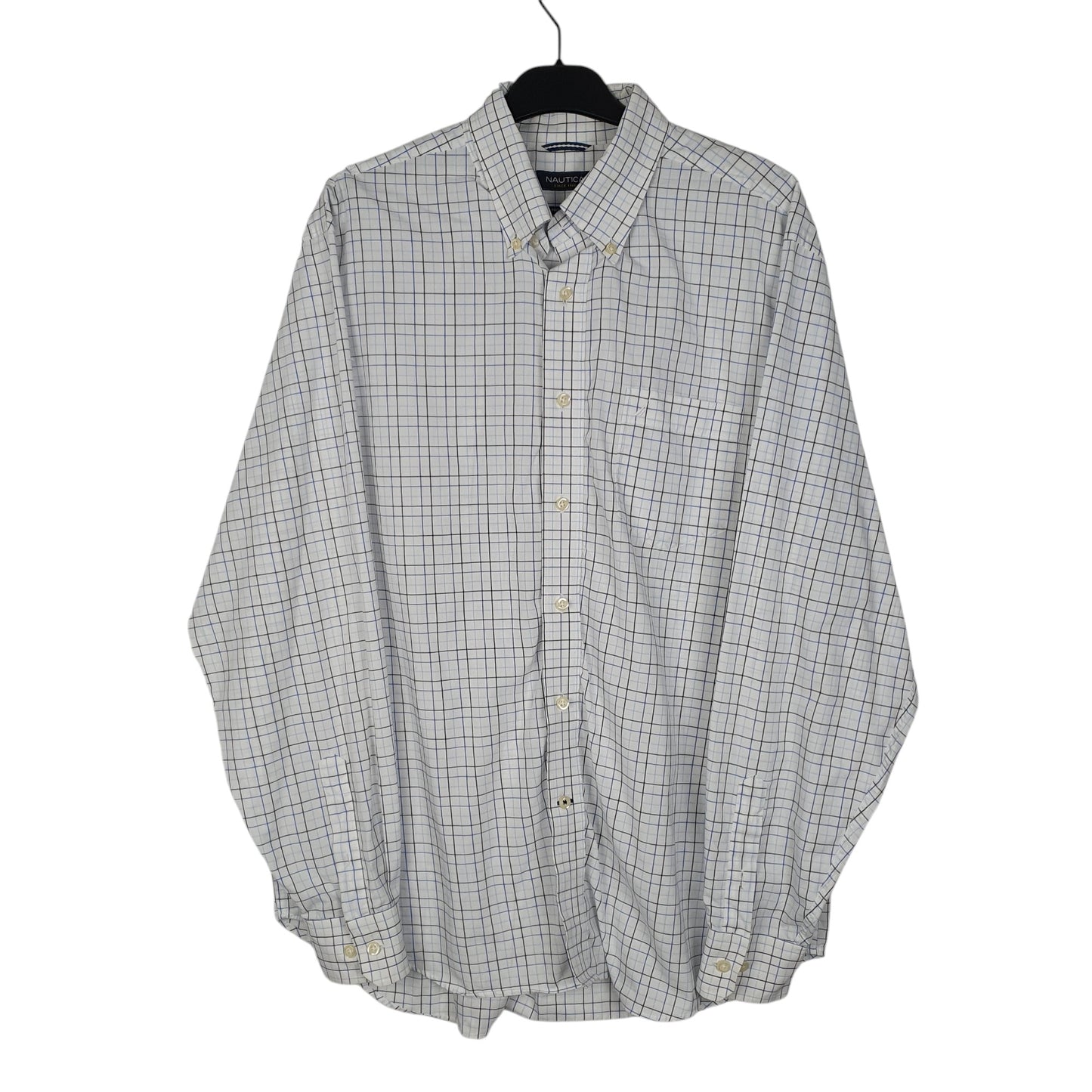 Mens White Nautica  Long Sleeve Shirt