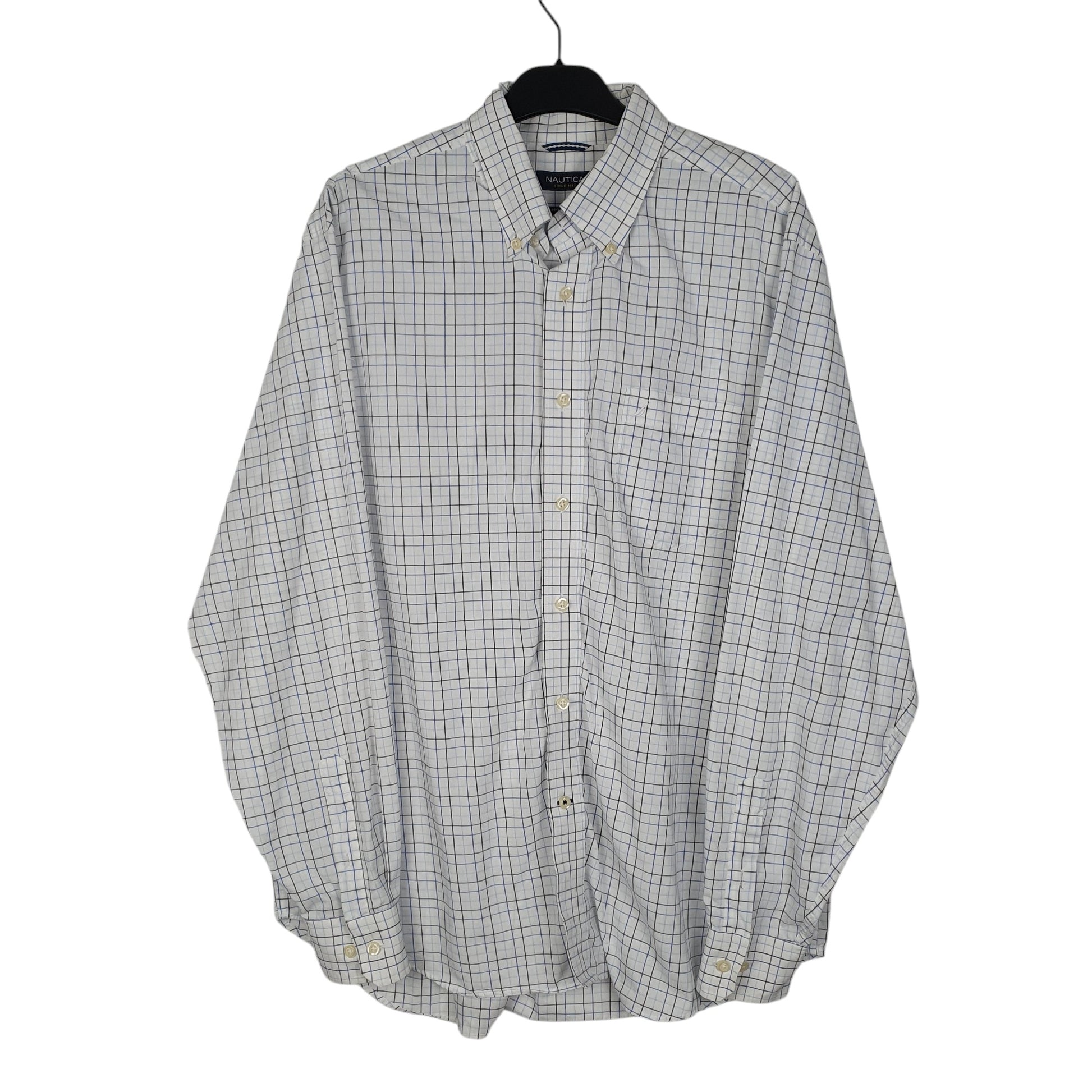 Mens White Nautica  Long Sleeve Shirt