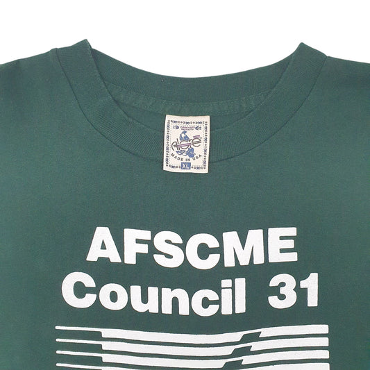 Mens Green Alore Single Stitch Vintage 90s  T Shirt