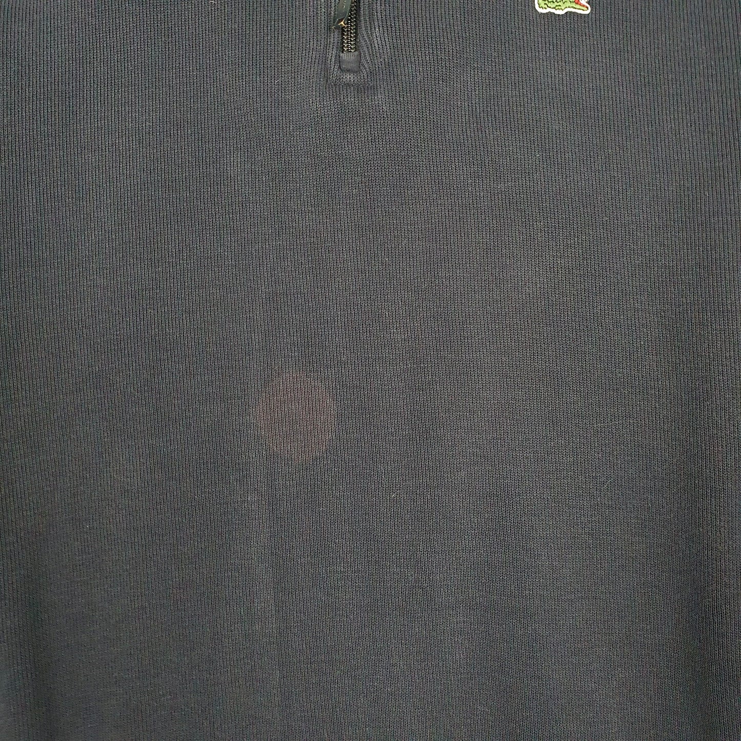 Mens Navy Lacoste  Quarter Zip Jumper