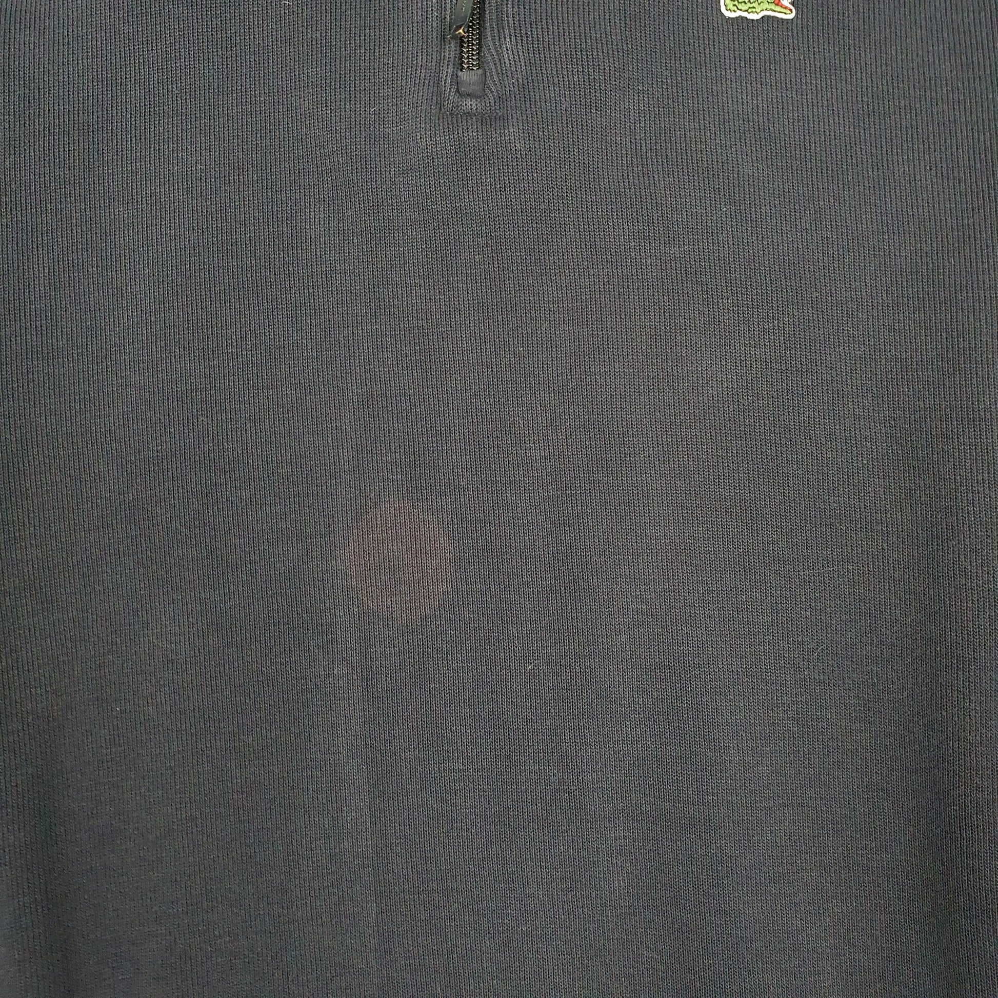 Mens Navy Lacoste  Quarter Zip Jumper