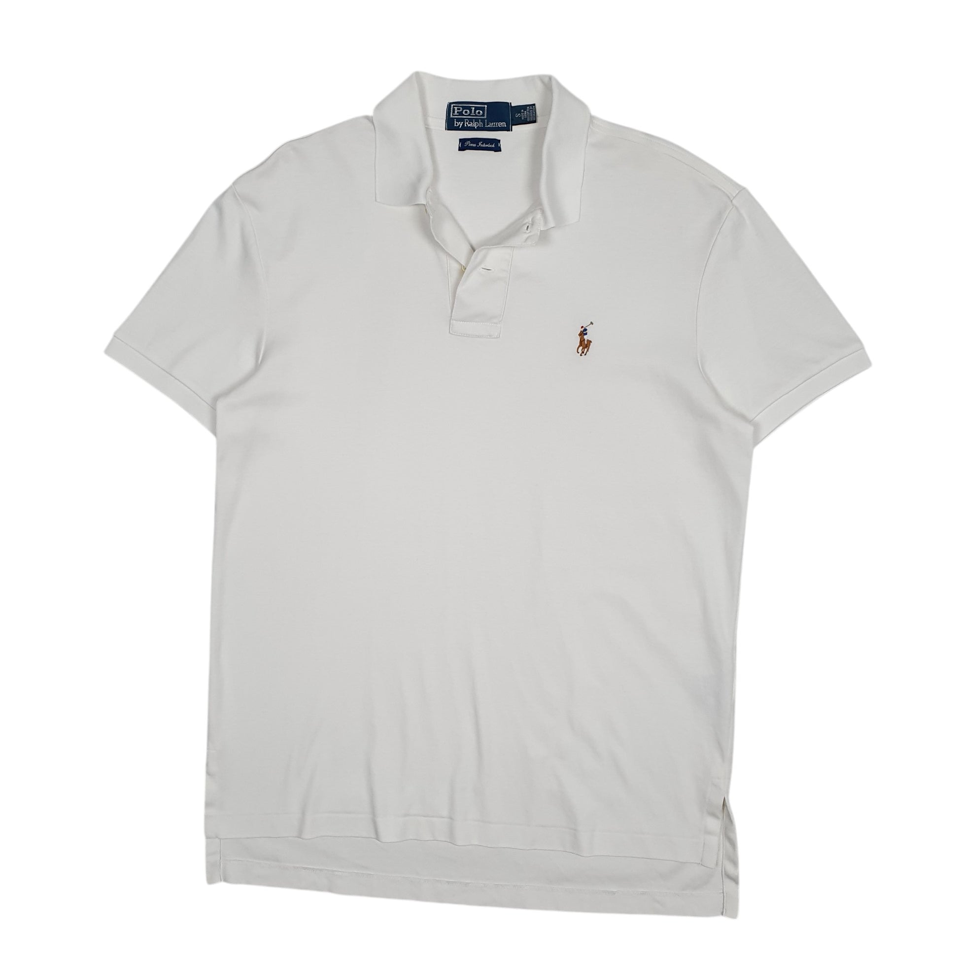 Mens White Polo Ralph Lauren  Short Sleeve Polo Shirt