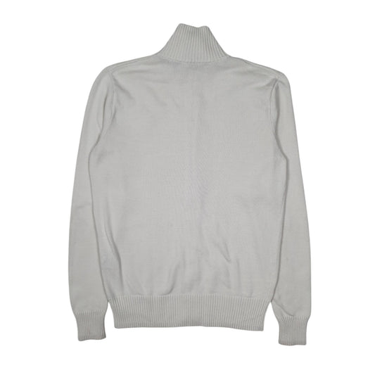 Womens White Polo Ralph Lauren Golf Full Zip Jumper