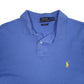 Mens Blue Polo Ralph Lauren Custom Fit  Polo Shirt