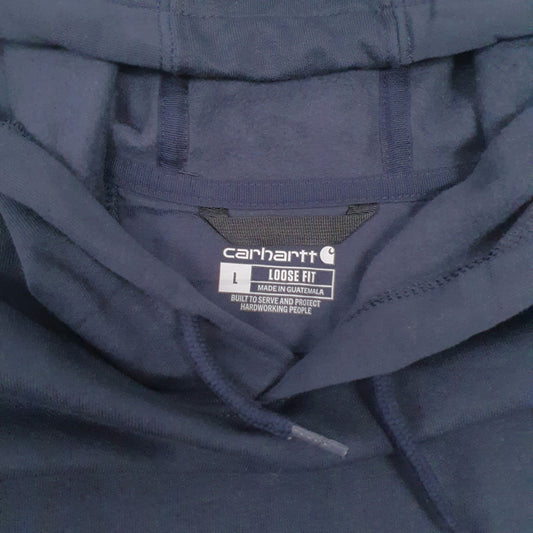 Mens Navy Carhartt Loose Fit Hoodie Jumper