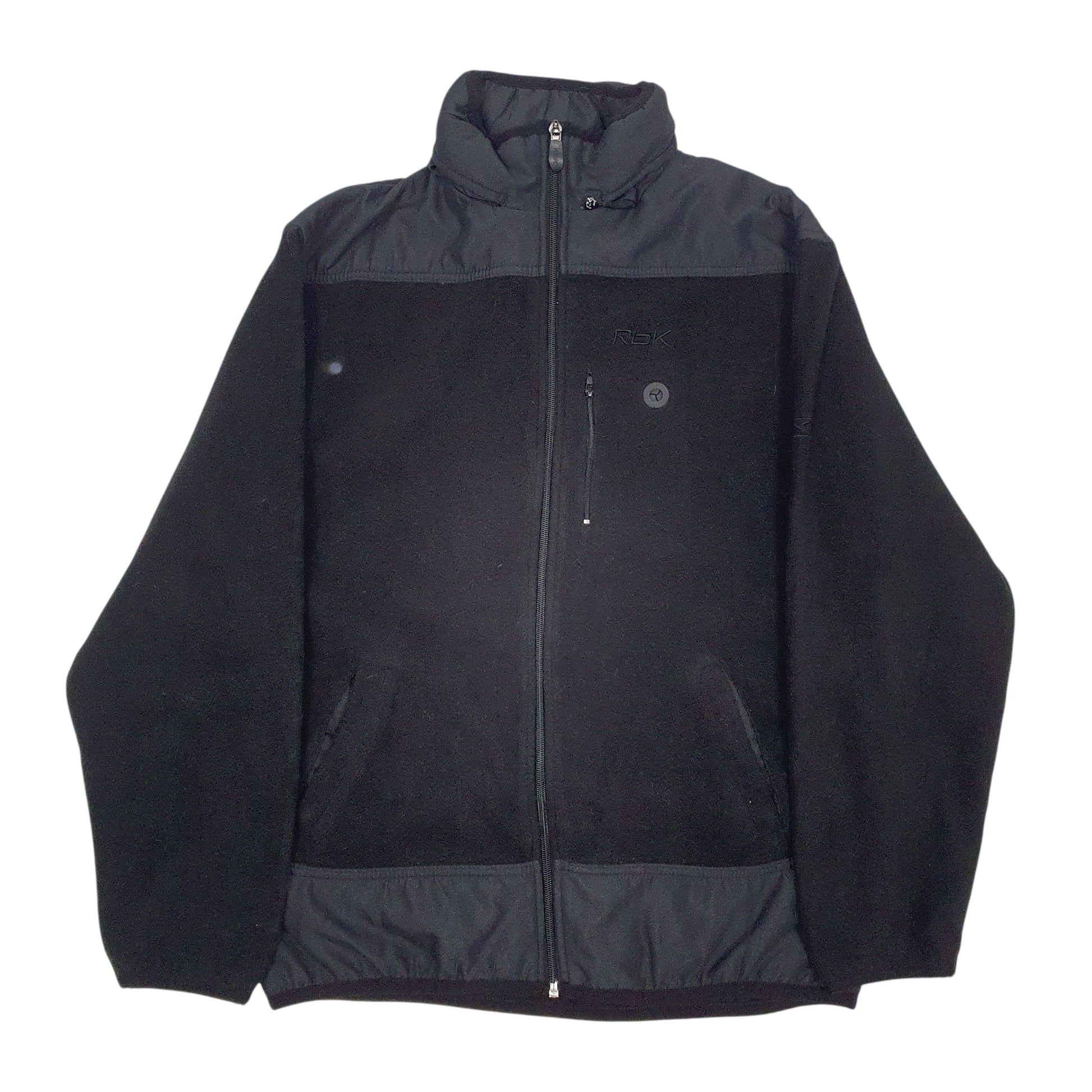 Womens Black Reebok Hooded Full Zip Jumper