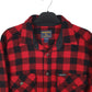 Mens Red Woolrich Thick Flannel Plaid Shacket Jacket  Shirt