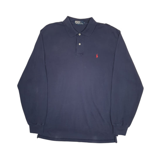 Mens Navy Polo Ralph Lauren  Long Sleeve Polo Shirt